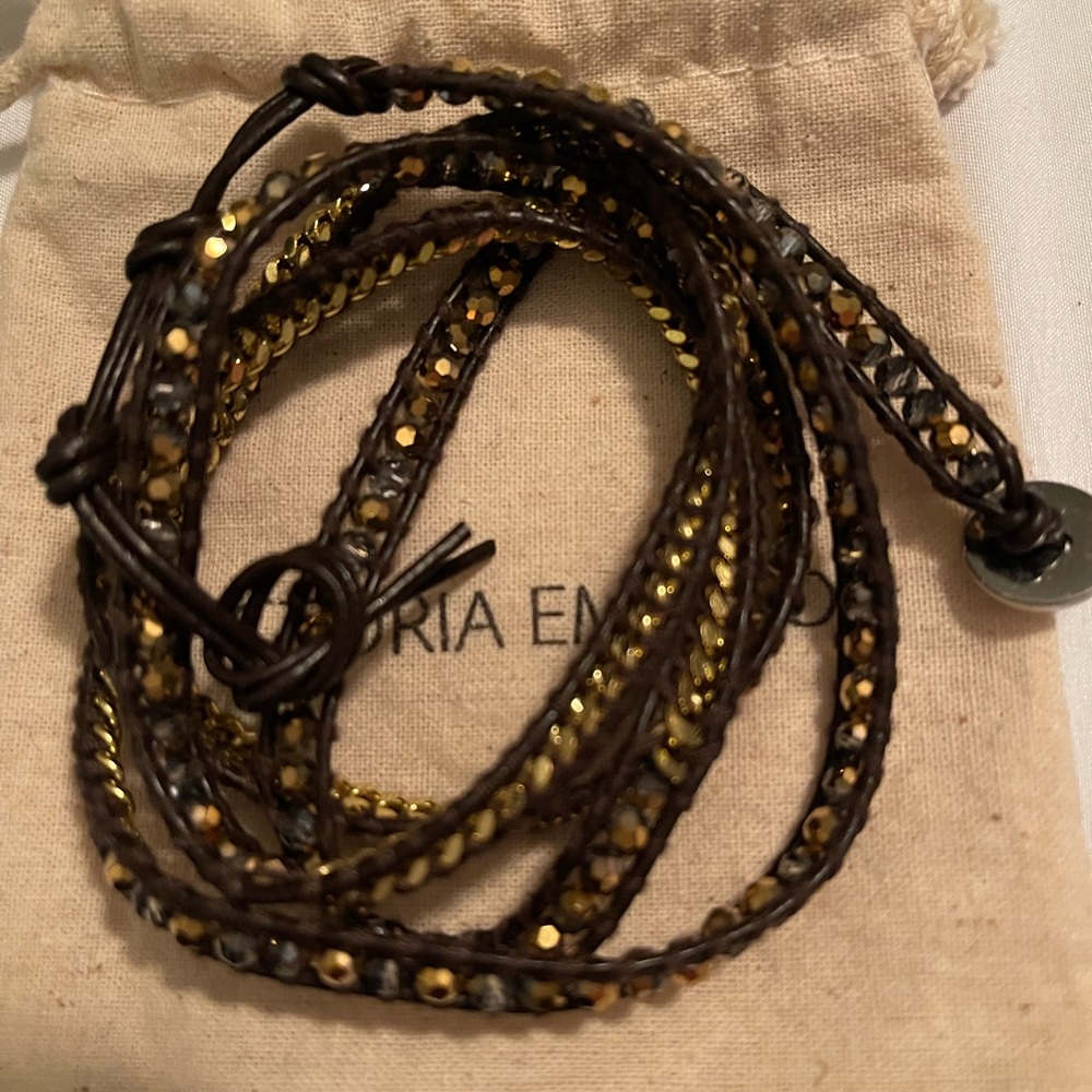 Victoria Emerson brown and gold